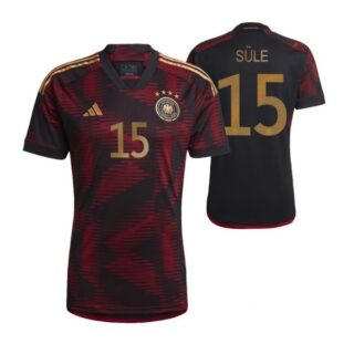 Men's Niklas Sule Germany National Team Black Away Soccer Jersey 2022-23