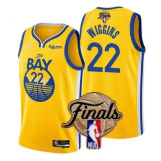 Men's Golden State Warriors Andrew Wiggins 2022 NBA Finals Stitched Jersey