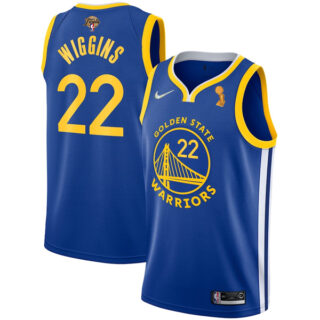 Men's Golden State Warriors Andrew Wiggins 2022 NBA Champions Stitched Jersey Royal