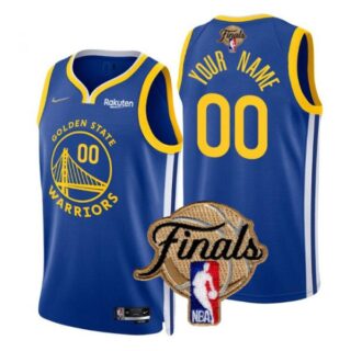 Men's Golden State Warriors Custom 2022 NBA Finals Stitched Jersey -