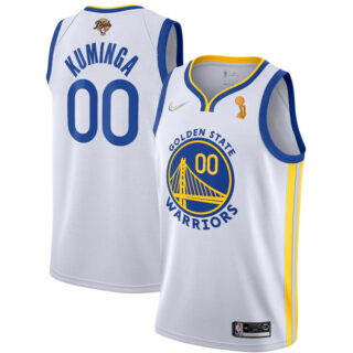 Men's Golden State Warriors Jonathan Kuminga 2022 NBA Champions Stitched Jersey White
