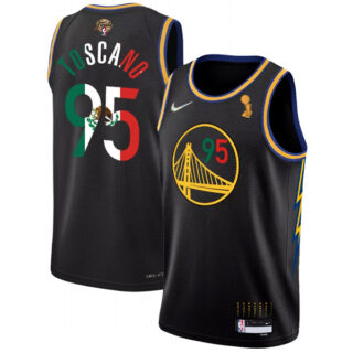 Men's Golden State Warriors Juan Toscano-Anderson 2022 NBA Champions Mexico Edition Stitched Jersey Black