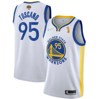 Men's Golden State Warriors Juan Toscano-Anderson 2022 NBA Champions Stitched Jersey White
