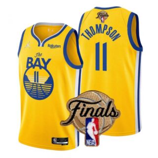 Men's Golden State Warriors Klay Thompson 2022 NBA Finals Stitched Jersey -