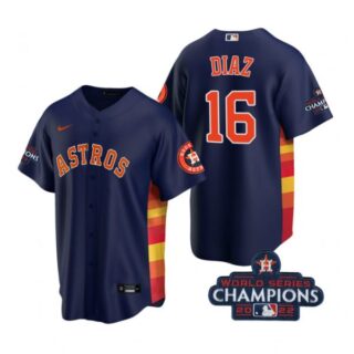 Youth Aledmys Diaz Houston Astros 2022 World Series Champions Navy Stitched Jersey
