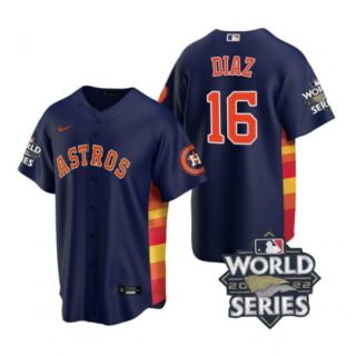 Youth Houston Astros Aledmys Diaz 2022 World Series Navy Alternate Stitched Jersey