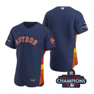 Men's Houston Astros 2022 World Series Champions Stitched Navy Jersey