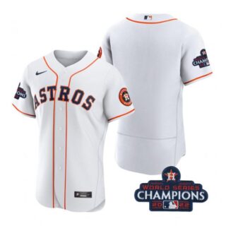 Men's Houston Astros 2022 World Series Champions Stitched White Jersey