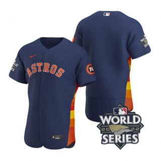 Men's Houston Astros 2022 World Series Stitched Jersey Navy