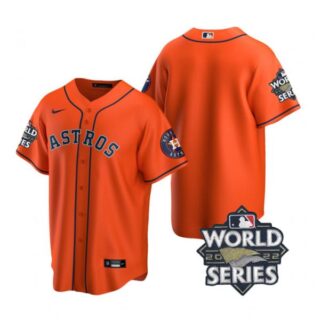Youth Houston Astros 2022 World Series Orange Alternate Stitched Jersey
