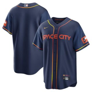 Men's Cool Base Houston Astros 2022 Space City Connect Navy Stitched Jersey