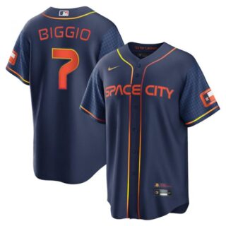 Men's Cool Base Craig Biggio Houston Astros 2022 Space City Connect Navy Stitched Jersey
