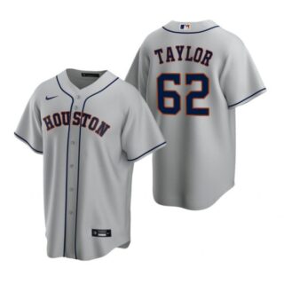 Men's Blake Taylor Houston Astros Cool Base Jersey Gray
