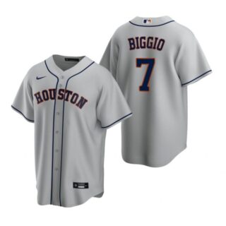 Men's Craig Biggio Houston Astros Cool Base Jersey Gray