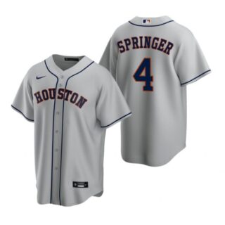 Men's George Springer Houston Astros Cool Base Jersey Gray