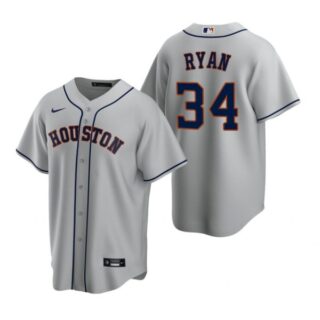 Men's Nolan Ryan Houston Astros Cool Base Jersey Gray
