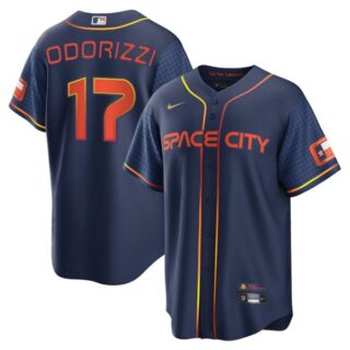 Men's Cool Base Jake Odorizzi Houston Astros 2022 Space City Connect Navy Stitched Jersey