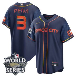 Youth Houston Astros Jeremy Pena 2022 World Series Space City Connect Stitched Jersey