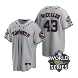 Youth Houston Astros Lance Mccullers 2022 World Series Gray Road Stitched Jersey