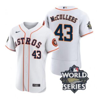 Men's Lance Mccullers Houston Astros 2022 World Series Stitched Jersey White