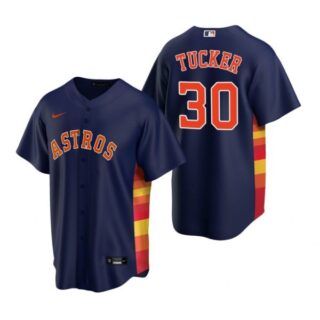 Men's Kyle Tucker Houston Astros Cool Base Jersey Navy