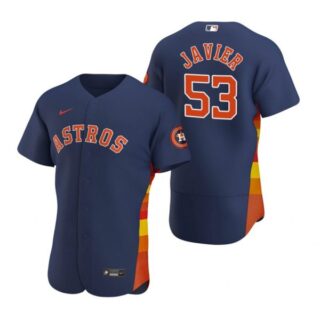 Men's Cristian Javier Houston Astros Flex Base Jersey Navy