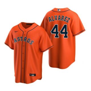 Men's Yordan Alvarez Houston Astros Cool Base Jersey Orange