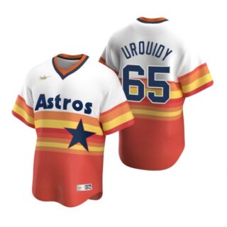 Men's Jose Urquidy Houston Astros Cool Base Jersey Orange Cooperstown