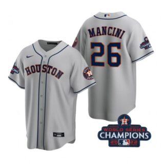 Youth Trey Mancini Houston Astros 2022 World Series Champions Gray Stitched Jersey