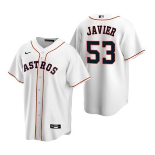 Men's Cristian Javier Houston Astros Cool Base Jersey White