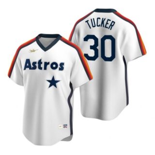 Men's Kyle Tucker Houston Astros Cool Base Jersey White Cooperstown