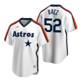 Men's Pedro Baez Houston Astros Cool Base Jersey White Cooperstown