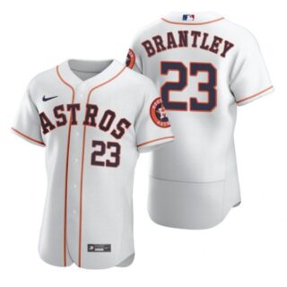 Men's Michael Brantley Houston Astros Flex Base Jersey White