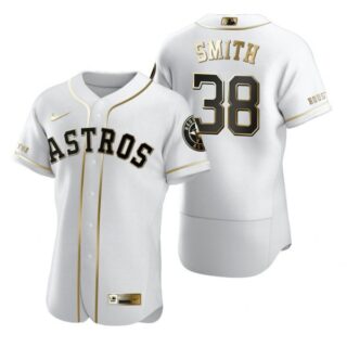 Men's Joe Smith Houston Astros Flex Base Jersey White Golden