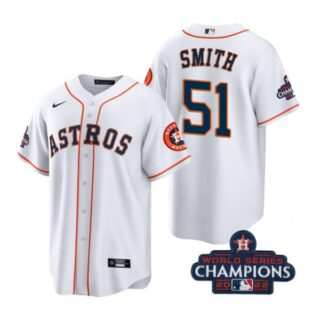 Youth Will Smith Houston Astros 2022 World Series Champions White Stitched Jersey