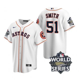 Youth Houston Astros Will Smith 2022 World Series White Home Stitched Jersey