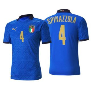 Men's Leonardo Spinazzola Italy National Blue Home Jersey