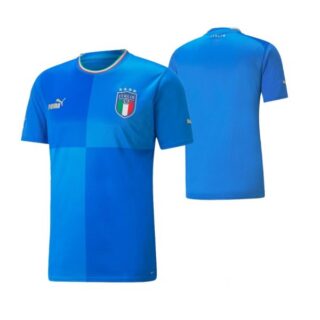 Men's Italy National Team Blue Home Soccer Jersey 2022-23