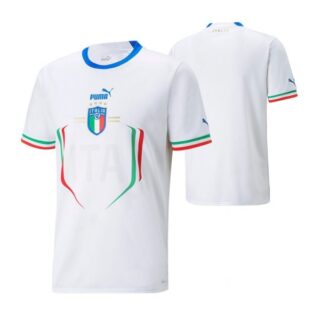 Men's Italy National Team White Away Soccer Jersey 2022-23