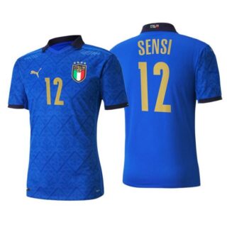 Men's Stefano Sensi Italy National Blue Home Jersey