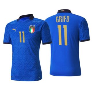 Men's Vincenzo Grifo Italy National Blue Home Jersey