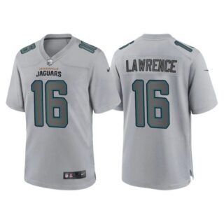 Men's Jacksonville Jaguars Trevor Lawrence Gray Atmosphere Fashion Stitched Jersey