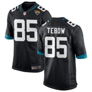 Men's #85 Tim Tebow Jacksonville Jaguars Game Jersey Jersey Stitched Black