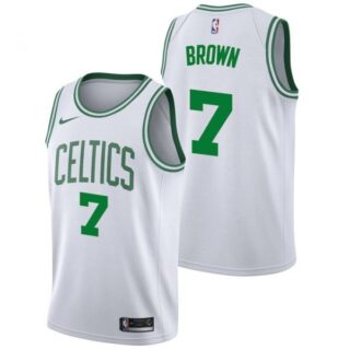Men's Jaylen Brown Boston Celtics Basketball Jersey White