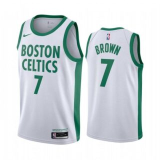 Men's Jaylen Brown Boston Celtics Basketball Jersey White