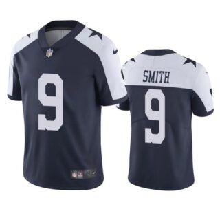 Men's #9 Jaylon Smith Dallas Cowboys Navy Alternate Vapor Limited Jersey Stitched