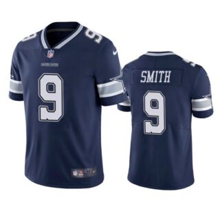 Men's #9 Jaylon Smith Dallas Cowboys Vapor Limited Jersey Stitched Navy