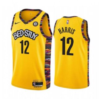 Men's Joe Harris Brooklyn Nets Basketball Jersey Yellow
