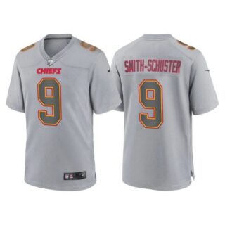 Men's Kansas City Chiefs Juju Smith Schuster Gray Atmosphere Fashion Stitched Jersey