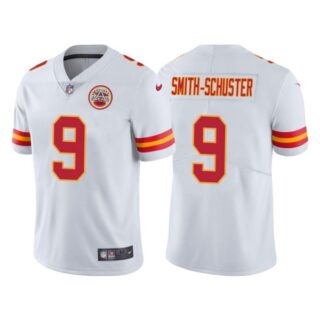 Youth Kansas City Chiefs JuJu Smith-Schuster White Vapor Limited Stitched Jersey